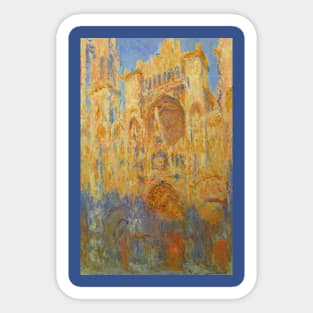 Rouen Cathedral by Claude Monet Sticker